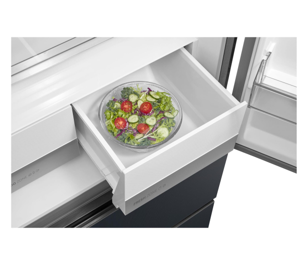 Lodówka Midea MDRF600BIE70 French Door No Frost 191cm Szare Szkło Inox Do Obudowy WiFi 435L - 1525852 - zdjęcie 10